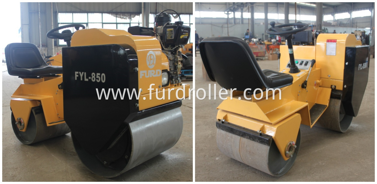 smooth drum road roller